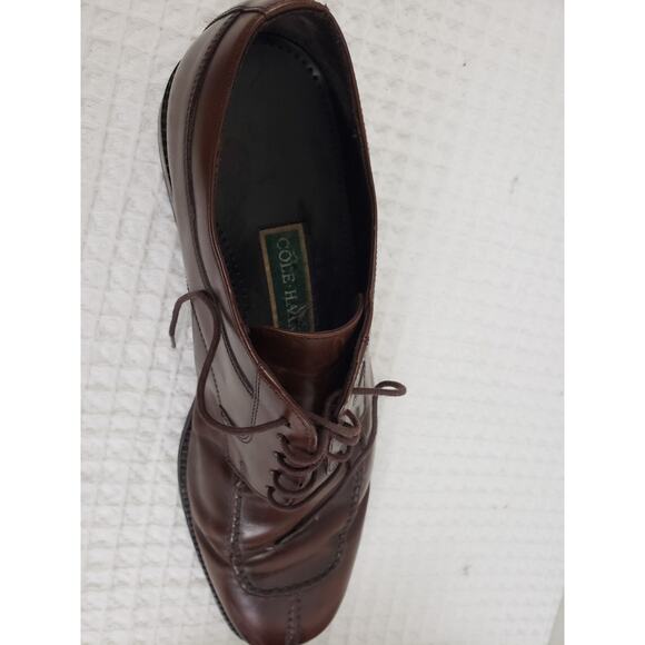 Y2K Cole Haan Mens Oxford Shoes Size 13M Brown Leather Casual Office Business main image 4